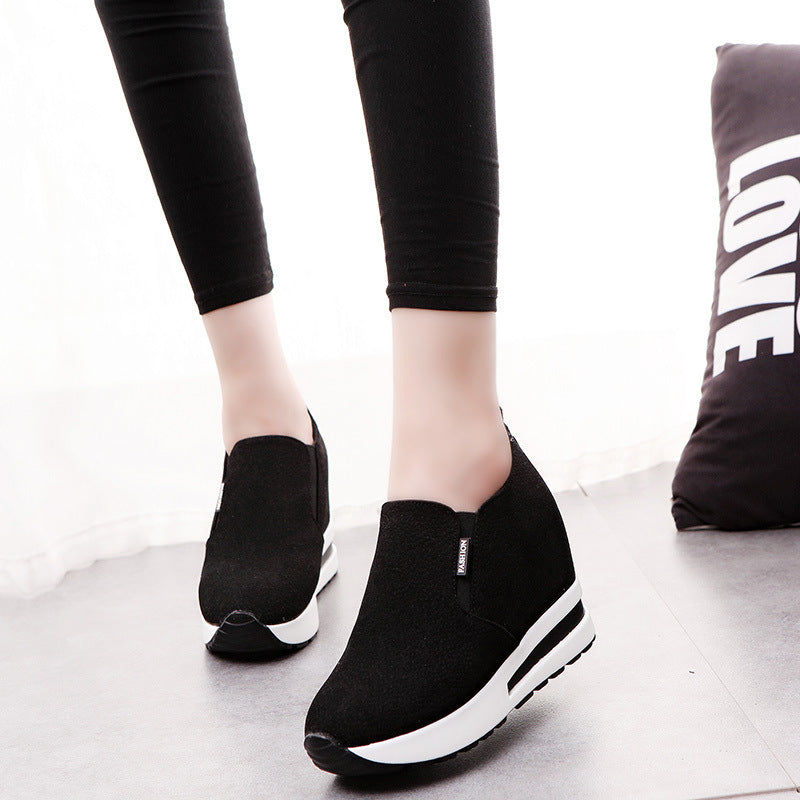 Damen Sportliche Wedge Sneakers EB