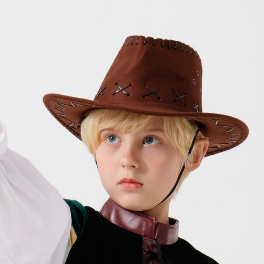 Mädchen Cowboy Kostüm mit Hemd und Rock EB