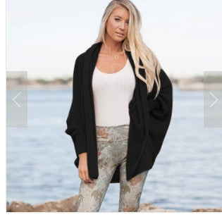 Damen Großer Strickcardigan mit lässigem Schnitt und voluminösen Ärmeln EB