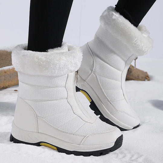 Damen isolierte Winterstiefel mit rutschfester Sohle und kuscheligem Innenfutter EB