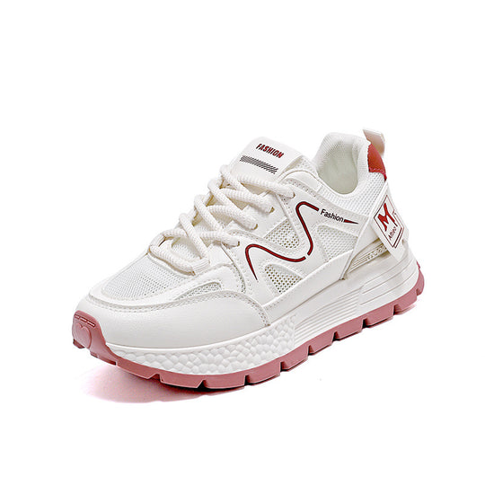 Damen Sportliche Lauf-Sneakers mit atmungsaktiver Mesh-Oberfläche und stabiler Sohle EB
