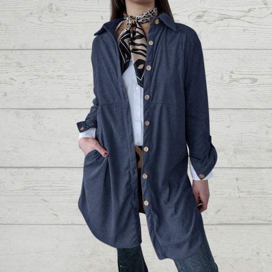 Damen Oversized Hemdkleid mit klassischem Karomuster EB