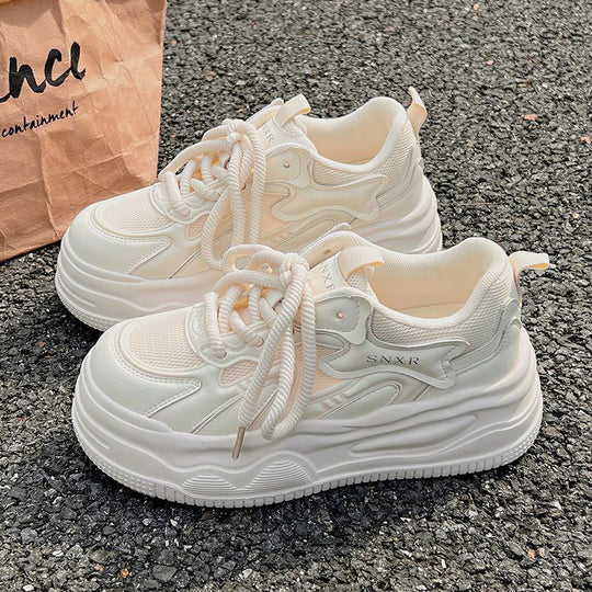 Damen Sportliche Chunky Sneakers mit atmungsaktiver Obermaterialstruktur EB