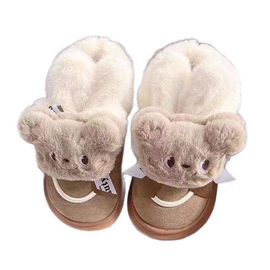 Damen Flauschige Hausschuhe mit niedlichem Tierdesign EB