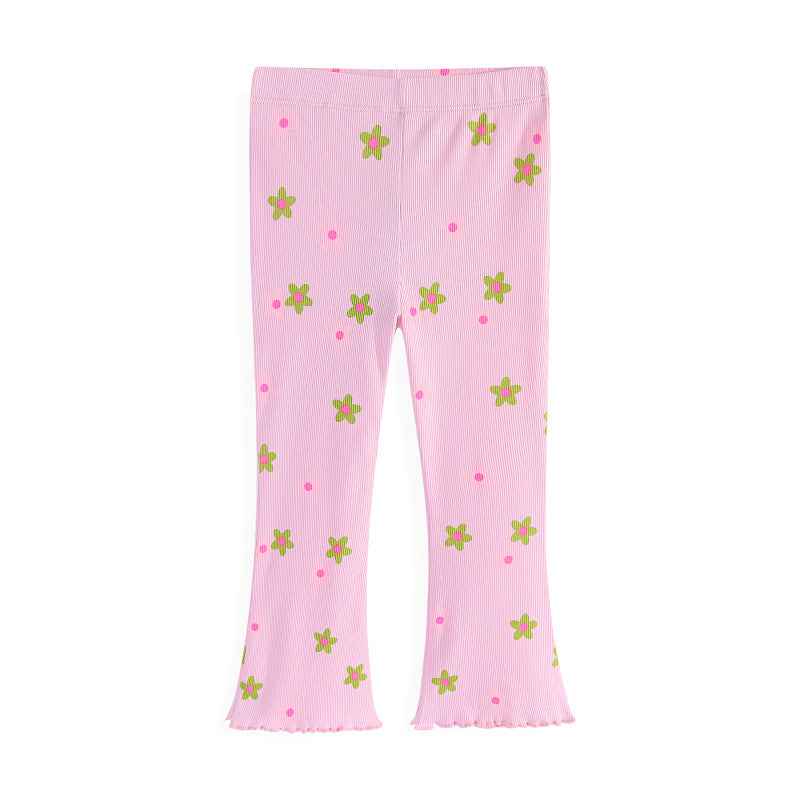 Mädchen Leggings mit floralem Muster EB