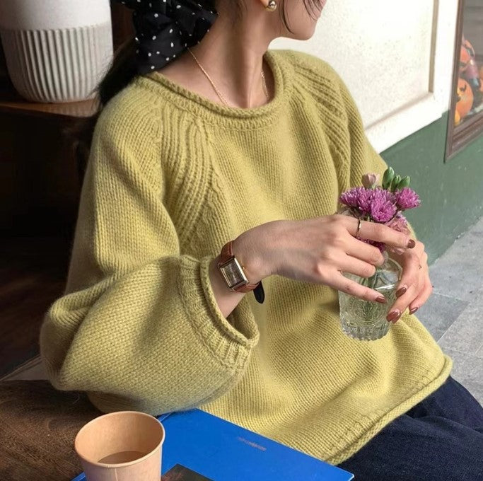Damen Strickpullover mit lässiger Silhouette undmodernen Details EB