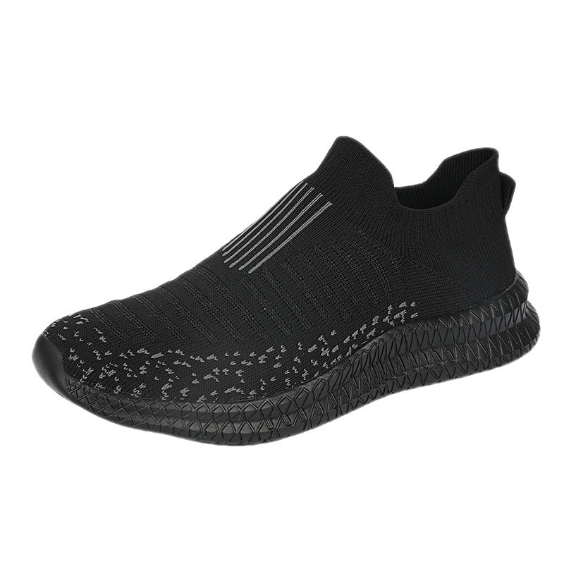 Damen Atmungsaktive Slip-On Sportschuhe mit elastischem Strickmaterial EB