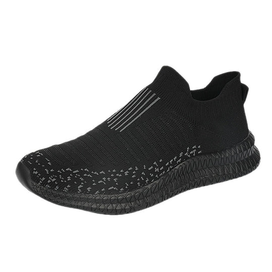 Damen Atmungsaktive Slip-On Sportschuhe mit elastischem Strickmaterial EB