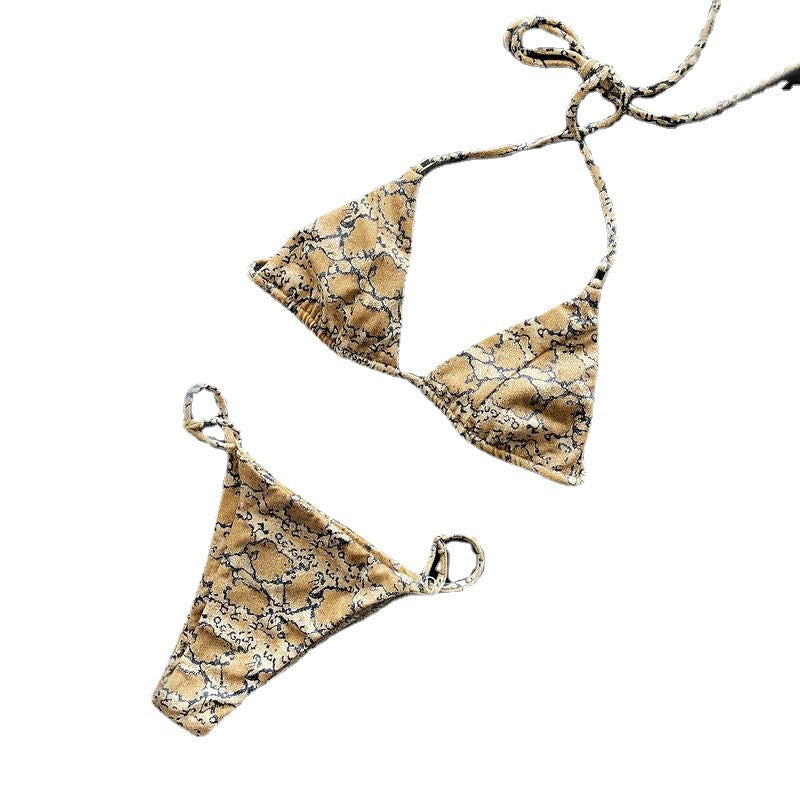 Damen Triangel-Bikini mit verstellbaren Trägern und komfortabler Passform EB