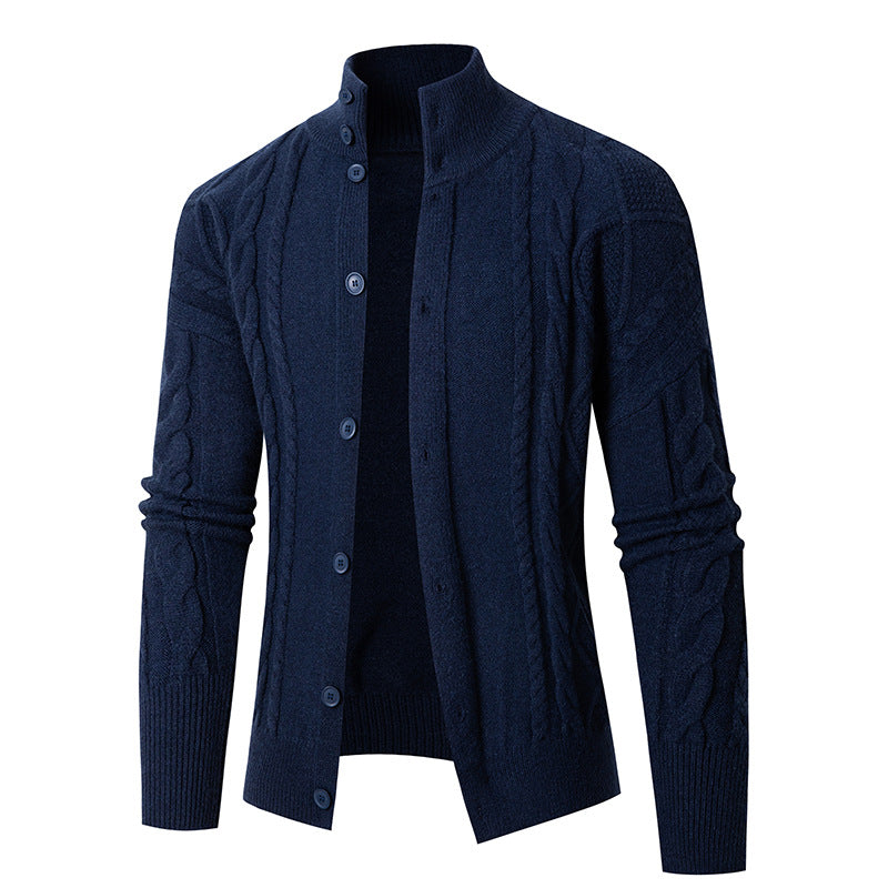 Herren Strickjacke mit eleganten Kabelmustern EB