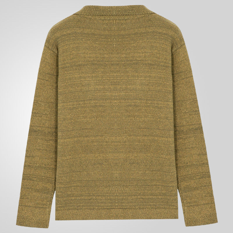 Herren Strickjacke mit Zopfmuster und praktischen Taschen EB