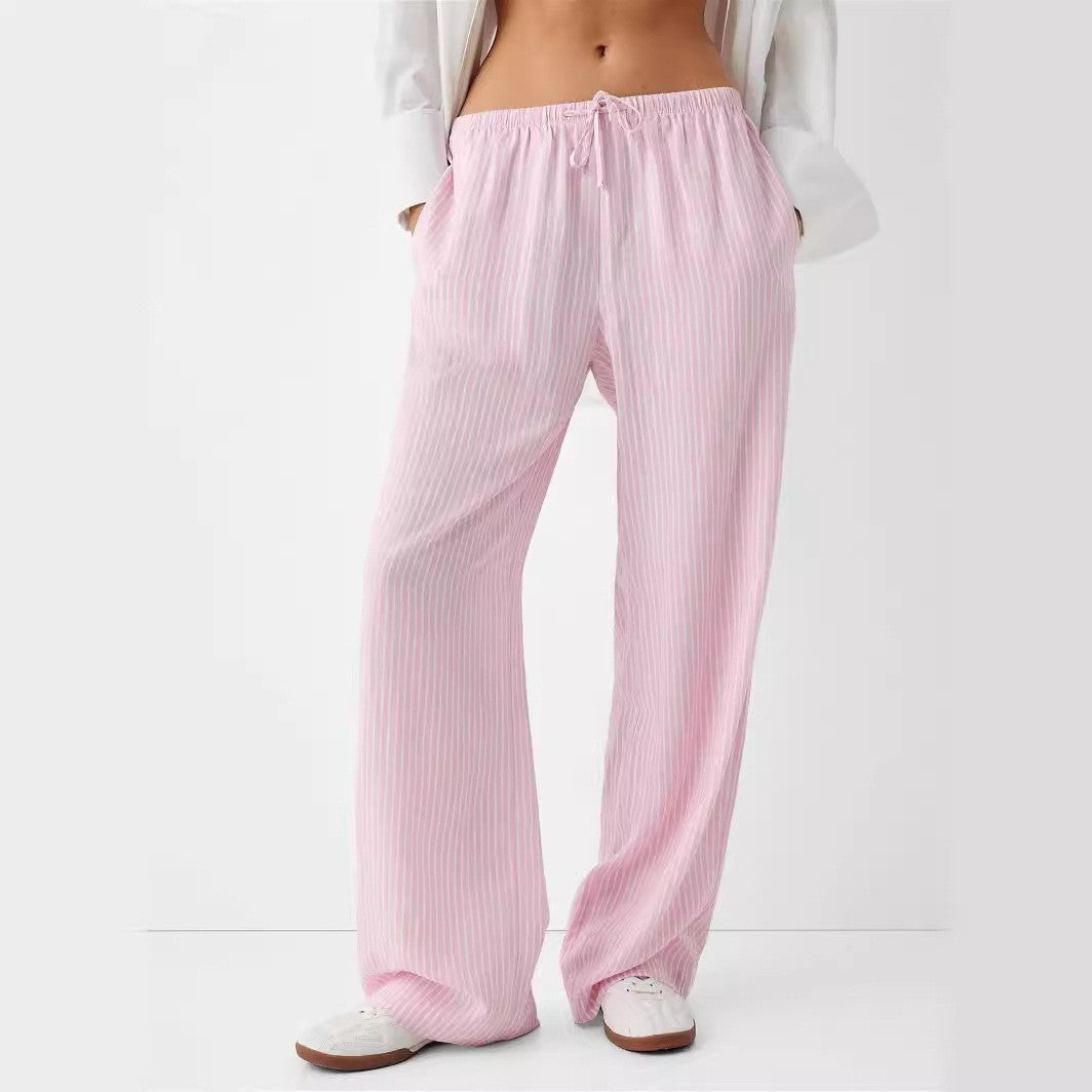 Damen Luftige Palazzo-Hose mit gemustertem Design EB