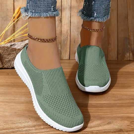 Damen sportliche Slip-On Sneakers EB