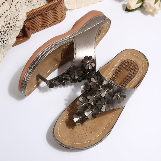 Damen Blumige Wellness-Sandalen EB