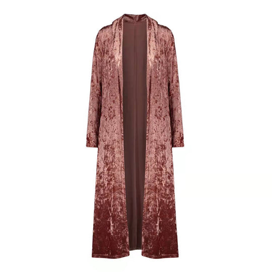 Damen Langer Veloursmantel EB