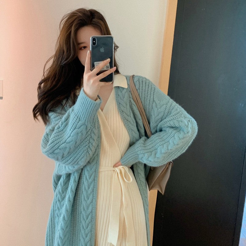 Damen Großer Strickcardigan EB