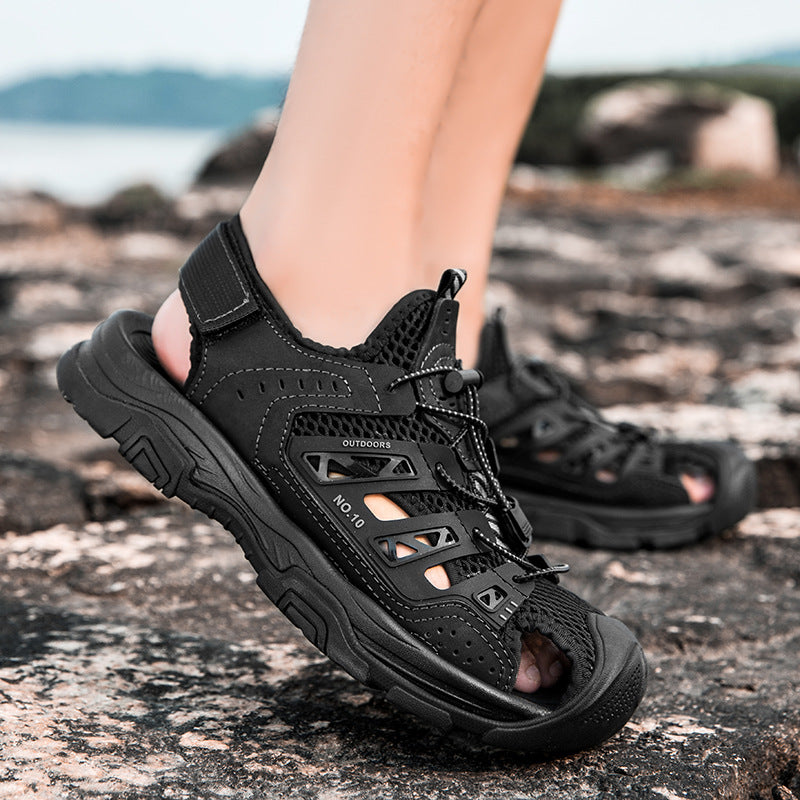 Damen Sportliche Outdoor-Sandalen mit stoßdämpfender Sohle und atmungsaktivem Obermaterial EB