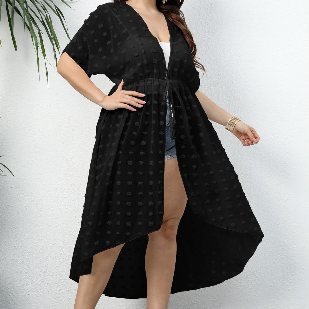 Damen Eleganter Strandüberwurf mit transparenter Struktur EB