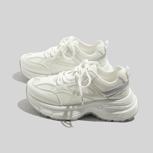 Damen Lauf-Sneaker mit atmungsaktivem Mesh-Obermaterial und stoßdämpfender Sohle EB