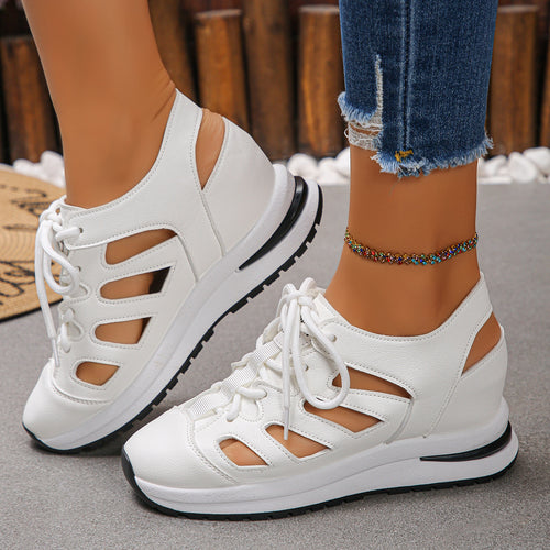 Damen Sportliche Sneakers mit luftigem Schnitt und bequemer Dämpfung EB