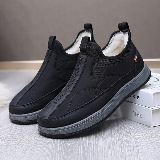 Damen Komfortable und warme Slip-On Freizeitschuhe mit Innenfutter EB