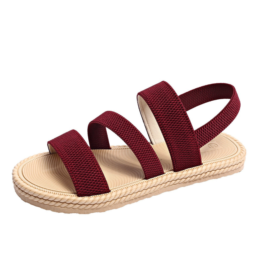 Damen modische Riemchensandalen mit rutschfester Sohle EB