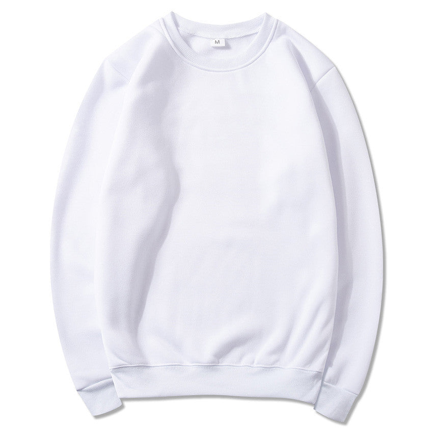 Unisex zeitloser Rundhals-Sweater ohne Kapuze mit angerauter Innenseite und verstärktem Nacken EB