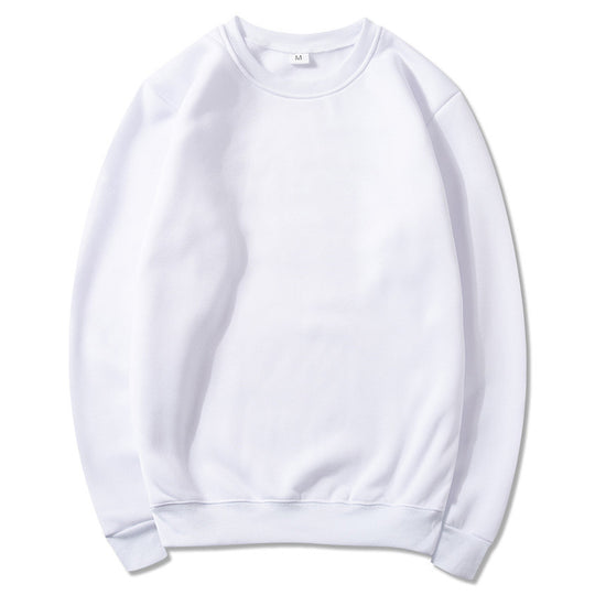Unisex zeitloser Rundhals-Sweater ohne Kapuze mit angerauter Innenseite und verstärktem Nacken EB