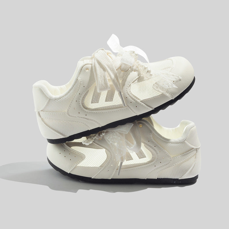 Damen Sportliche Sneakers mit innovativem Riemenanpassungssystem und atmungsaktiver Mesh-Oberfläche EB