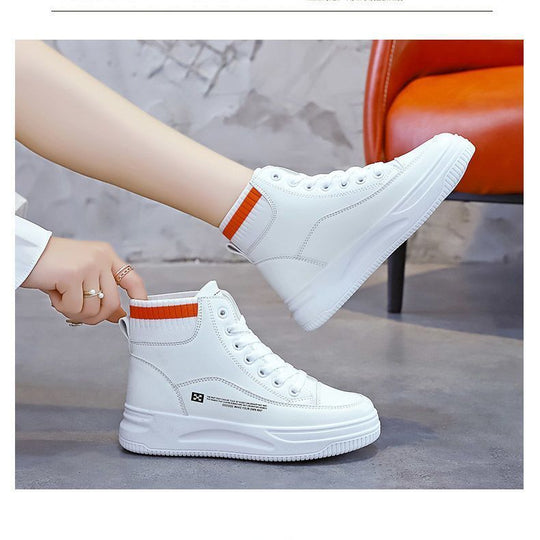 Damen Sportliche High-Top Sneakers mit Komfort-Bündchen und stylischem Design EB