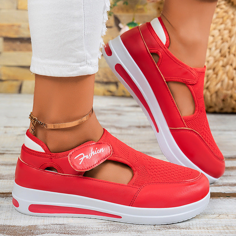 Damen Slip-On Freizeitschuhe mit elastischem Obermaterial und atmungsaktiver Sohle EB