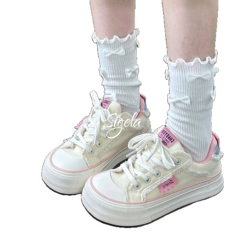Damen Skate-Sneaker mit modischem Knöcheln und komfortabler Sohle EB