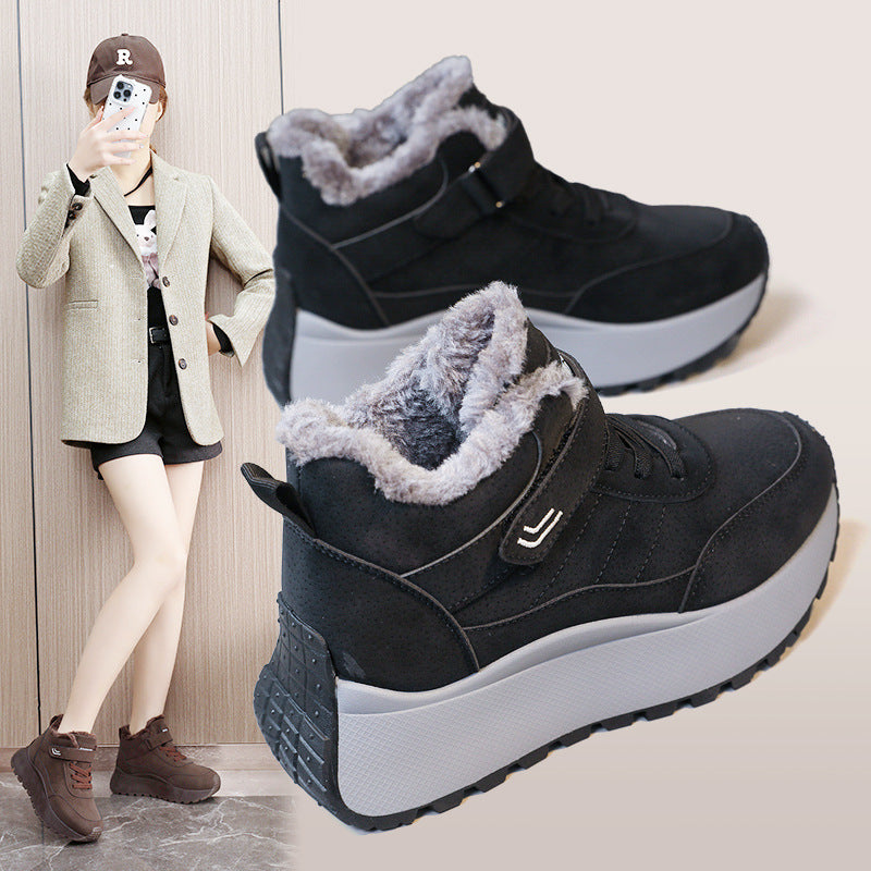 Damen Hochwertige Winterstiefel mit flauschigem Innenfutter und rutschfester Sohle EB