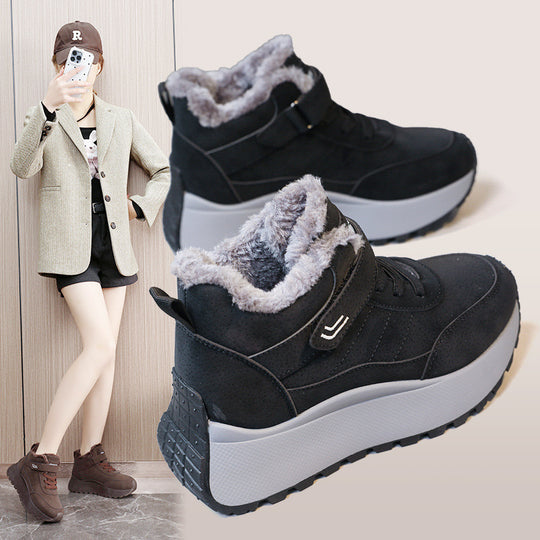 Damen Hochwertige Winterstiefel mit flauschigem Innenfutter und rutschfester Sohle EB