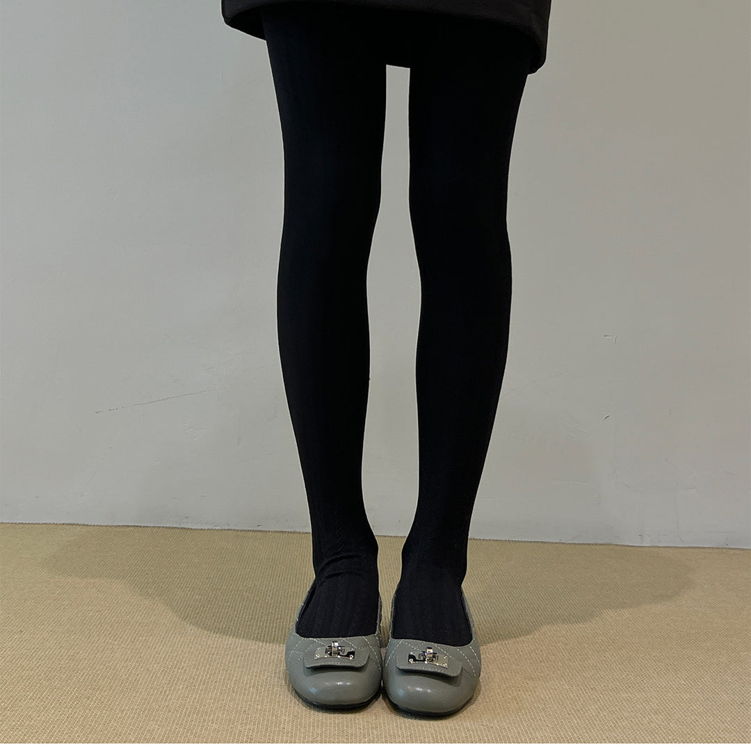 Damen Ballerinas mit luxuriösem Steg und markantem Logo EB