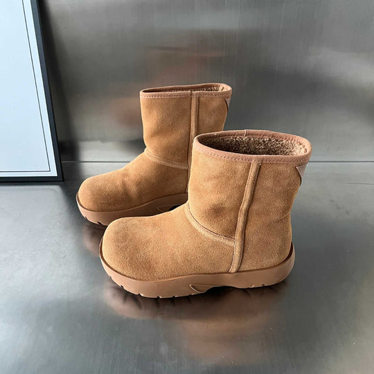 Damen Fellgefütterte Winterstiefel mit robustem Profil EB