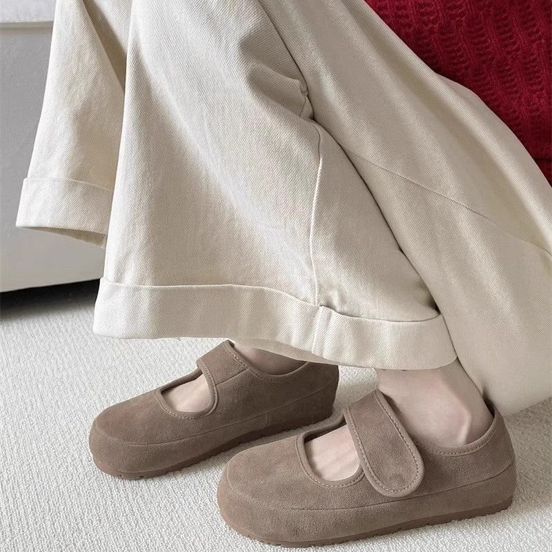 Damen Bequeme Clogs mit Klettverschluss und ergonomischer Sohle EB