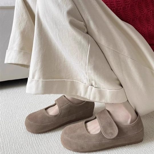 Damen Bequeme Clogs mit Klettverschluss und ergonomischer Sohle EB