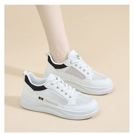 Damen modische Lightweight Sneakers mit atmungsaktivem Mesh und komfortabler Dämpfung EB