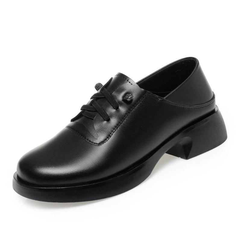 Damen Modische Schnürschuhe mit elegantem Absatz und atmungsaktivem Obermaterial EB