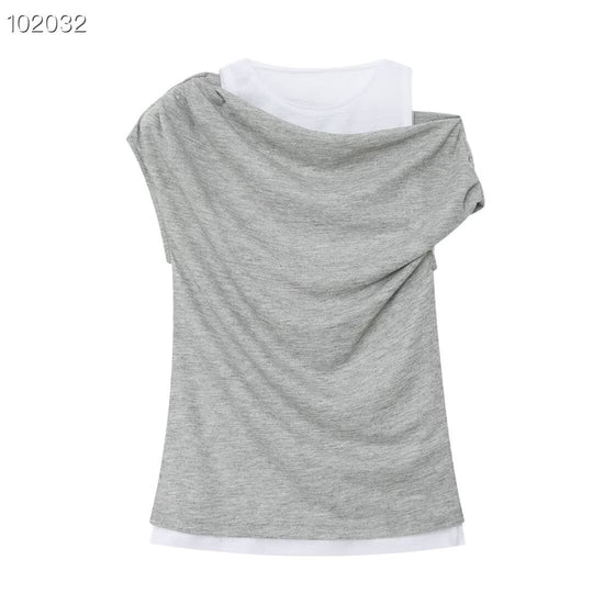 Damen lässiges Sweatshirt mit innovativem Oversize-Schnitt und trendigen Drapierungen EB