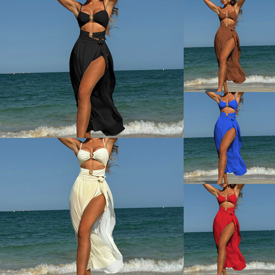 Damen Bikini-Set mit luxuriösen Schnallen-Details und elegantem Schnitt EB