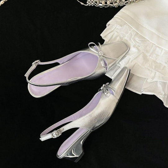 Damen Slingback Pumps mit funkelndem Design EB