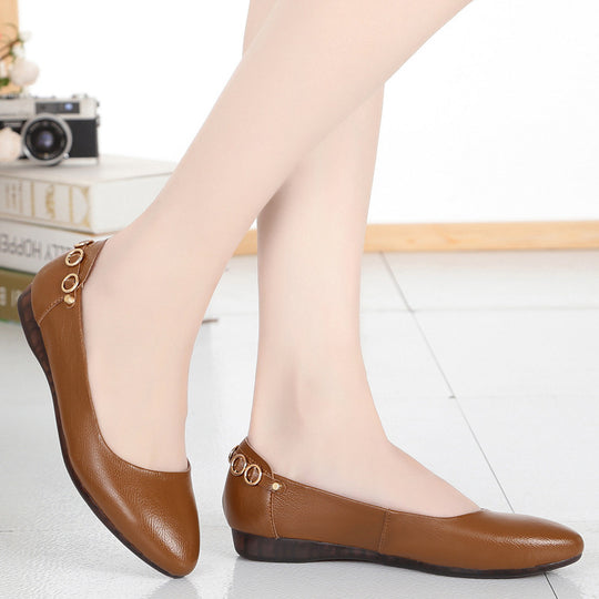 Damen Ballerinas mit modischem Schmuckdetail und komfortablem Fußbett EB