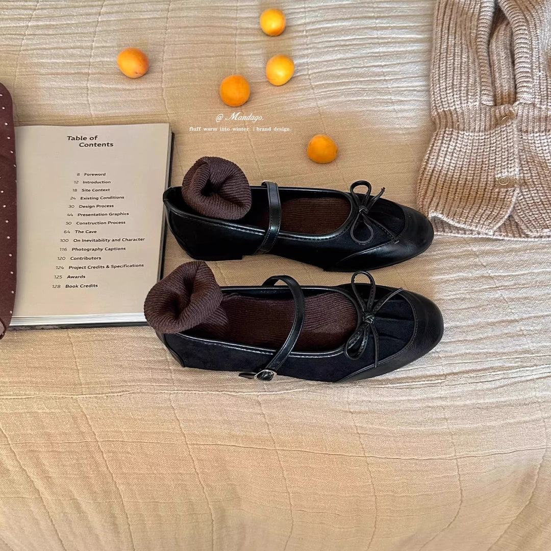 Damen Ballerinas mit verspieltem Schleifenakzent und bequemer Innensohle EB