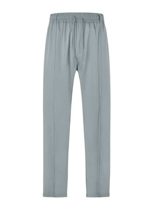 Damen nan elegante Jersey-Hose mit Bügelfalte Tunnelzugbund und schmaler Beinführung EB