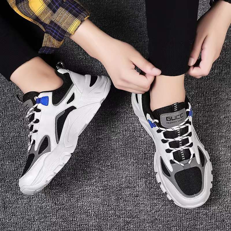 Damen komfortable Chunky Sneakers mit atmungsaktivem Mesh-Obermaterial und flexibler Dämpfungstechnologie EB