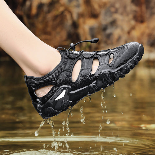 Damen Wasserdichte Outdoor-Sandalen mit rutschfester Sohle und atmungsaktivem Obermaterial EB