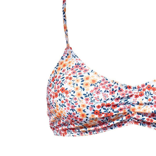 Damen Triangel-Bikini-Set mit floralem Design und eleganten Trägern EB