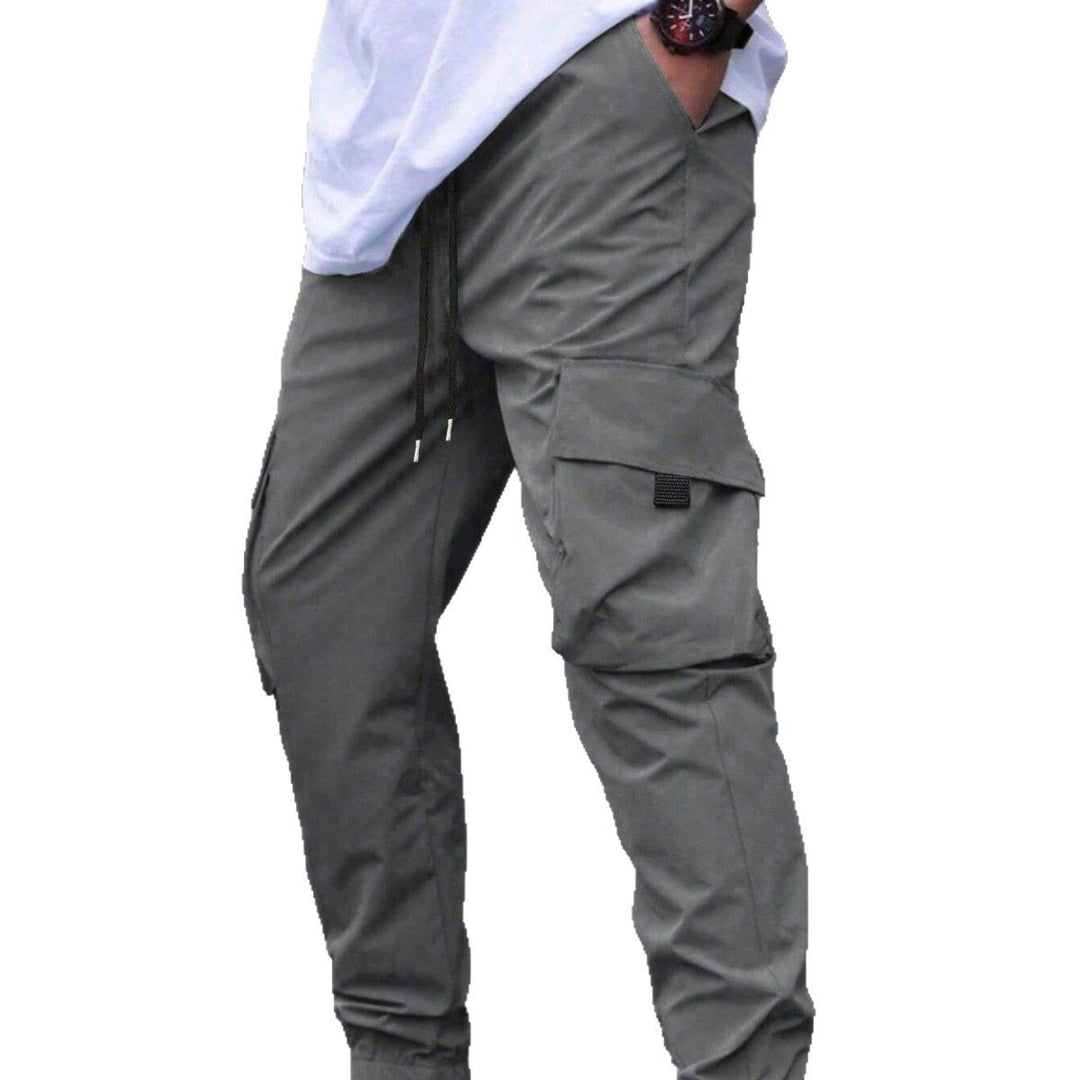 Herren nan technische Travel-Joggerhose mit integriertem Sicherheitsfach elastischem Tunnelzugbund und wasserabweisender Beschichtung EB